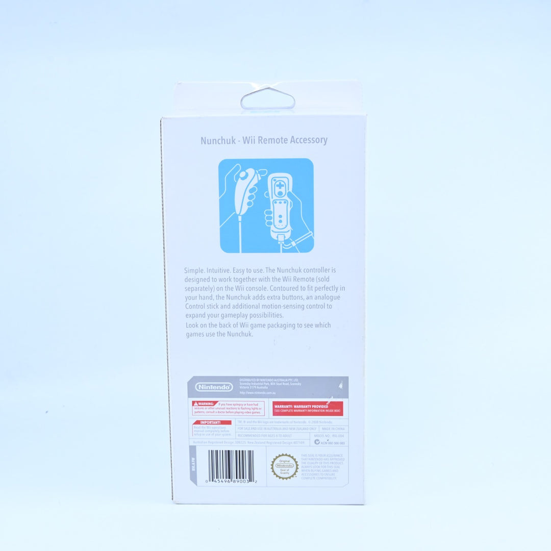 UNUSED! White Nunchuk - Nintendo Wii Accessory - FREE POST!