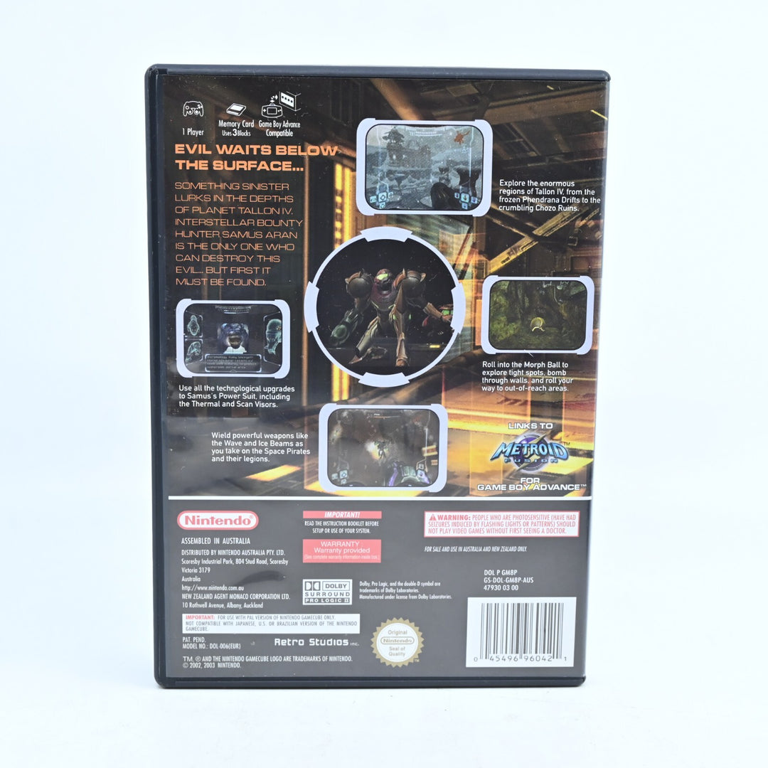 Metroid Prime - Nintendo Gamecube Game + Manual - PAL - FREE POST