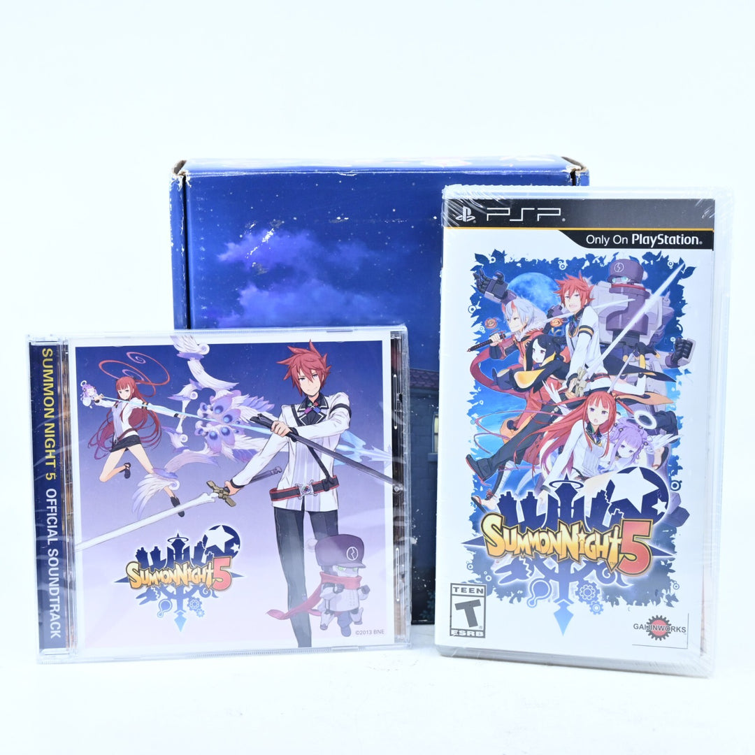 SEALED! Summon Night 5 Limited Edition - Sony PSP Game + CD - FREE POST!