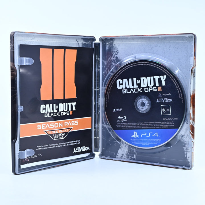 Call of Duty: Black Ops III Hardened Edition Steelbook - PS4 Game - MINT DISC!