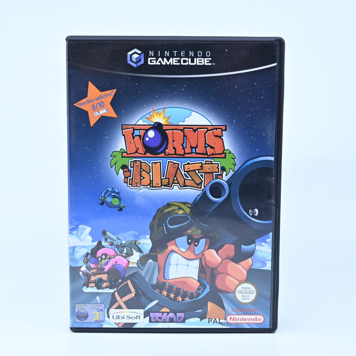 Worms Blast - Nintendo Gamecube Game + Manual - PAL - FREE POST!