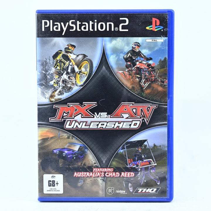 MX vs ATV: Unleashed - Sony Playstation 2 / PS2 Game + Manual - PAL - FREE POST!