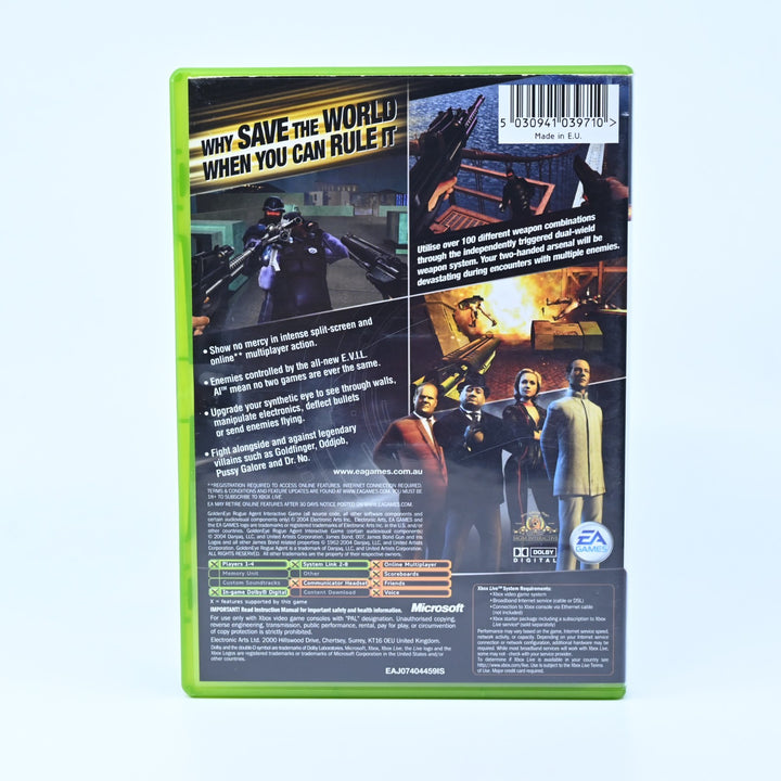 Goldeneye: Rogue Agent - Original Xbox Game + Manual - PAL - MINT DISC!