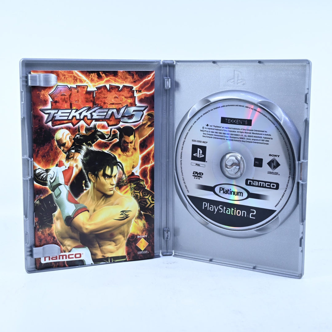Tekken 5 - Sony Playstation 2 / PS2 Game + Manual - PAL - MINT DISC!