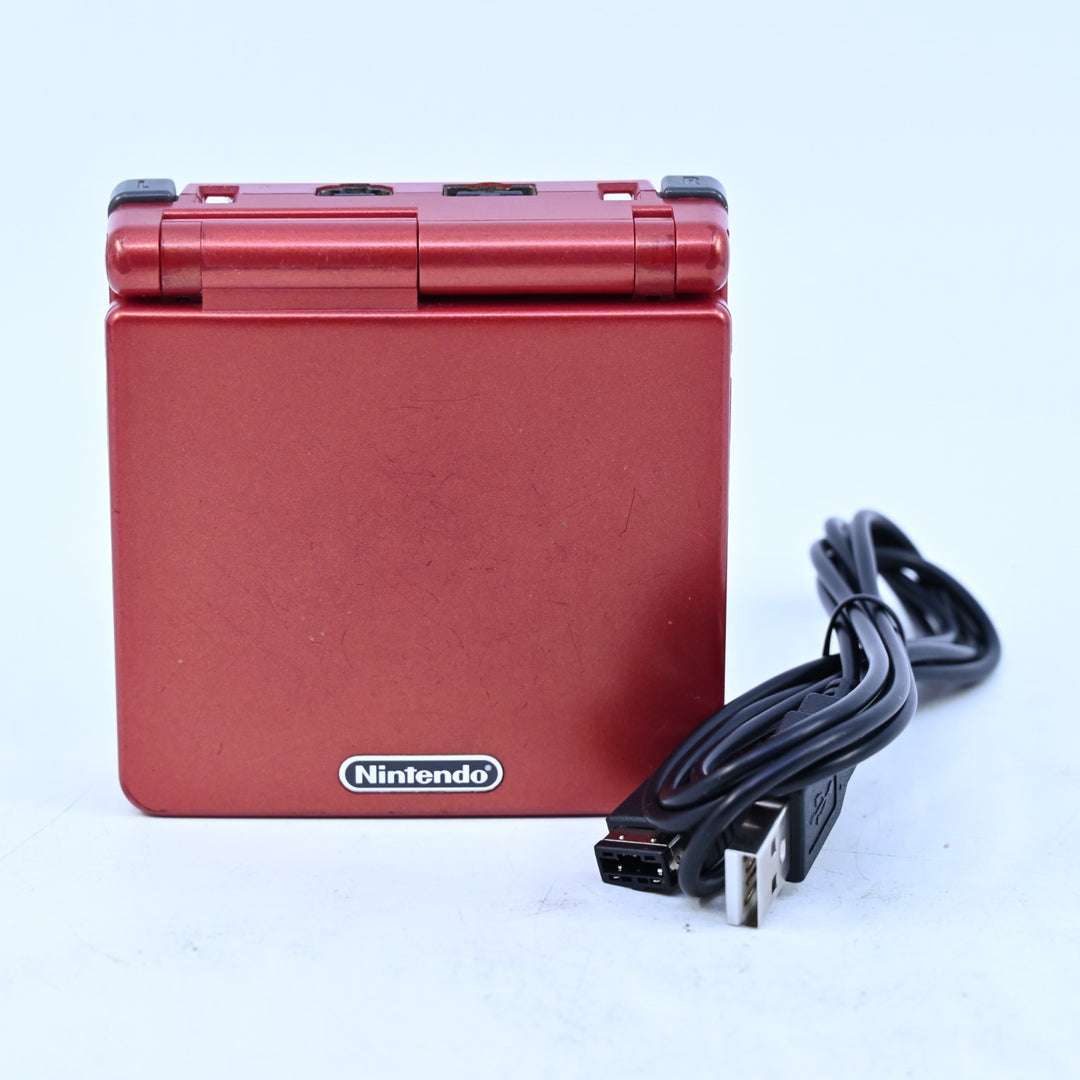 Flame Red - AGS-001(AUS) - Nintendo Gameboy Advance / GBA SP Console