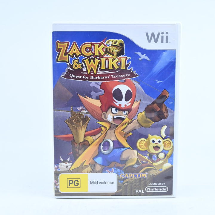 Zack & Wiki: Quest For Barbaros Treasure - Nintendo Wii Game + Manual - PAL