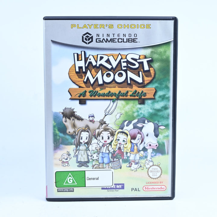 Harvest Moon: A Wonderful Life - Nintendo Gamecube Game + Manual - FREE POST