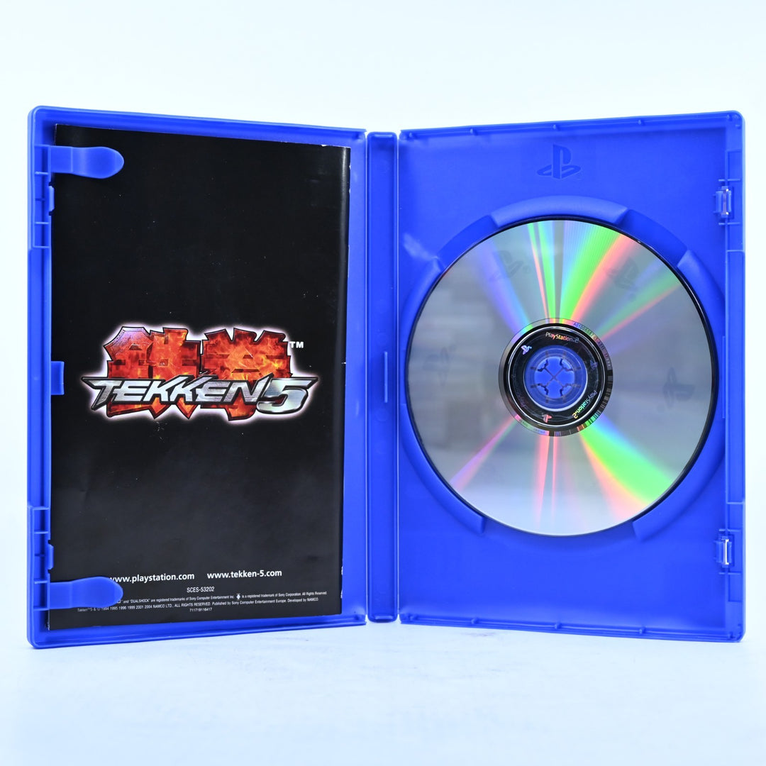 Tekken 5 - Sony Playstation 2 / PS2 Game + Manual - PAL - MINT DISC!