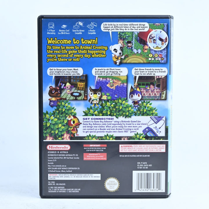 Animal Crossing + Memory Card - Nintendo Gamecube Game + Manual - PAL