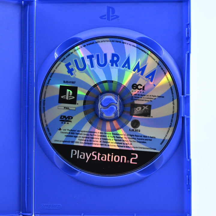 Futurama - Sony Playstation 2 / PS2 Game - No Manual - PAL - MINT DISC!