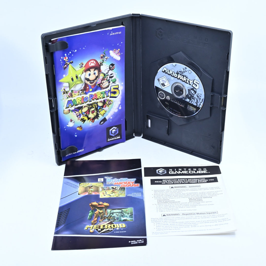 Mario Party 5 - Nintendo Gamecube Game + Manual - PAL - FREE POST!