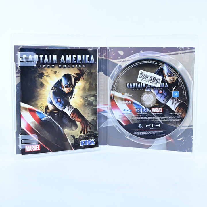 Captain America: Super Soldier - Sony Playstation 3 / PS3 Game + Manual