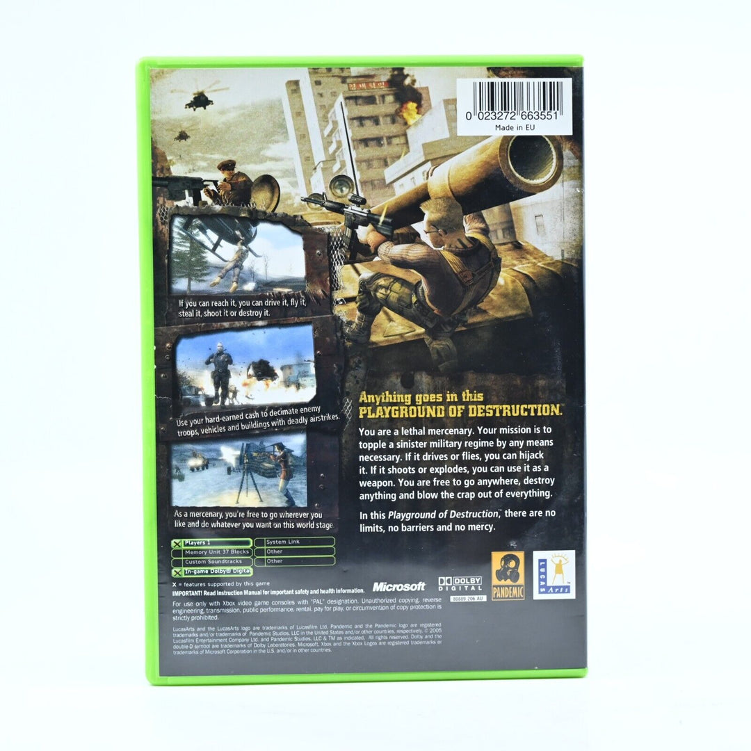 Mercenaries: Playground of Destruction - Original Xbox Game + Manual - PAL