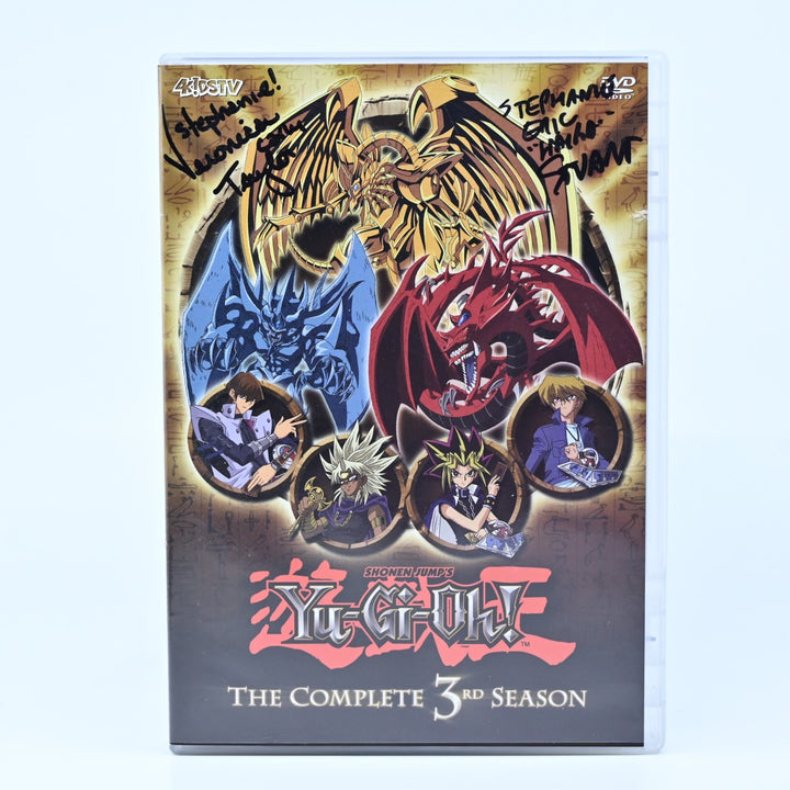 SIGNED! Veronica Taylor, Eric Stuart Yu-Gi-Oh! The Complete 3rd Season Region 1