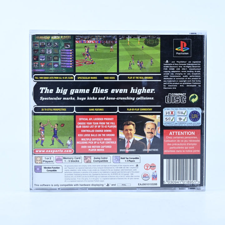 AFL 99 - Sony Playstation 1 / PS1 Game + Manual - PAL