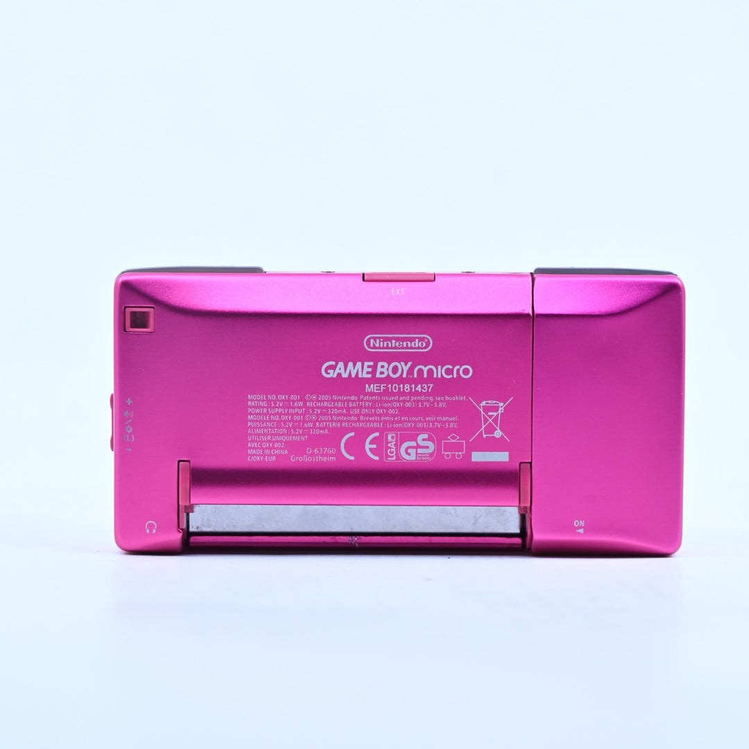 Pink OXY-001 Nintendo Gameboy Micro Console GBA Console AUS PAL READ DESCRIPTION