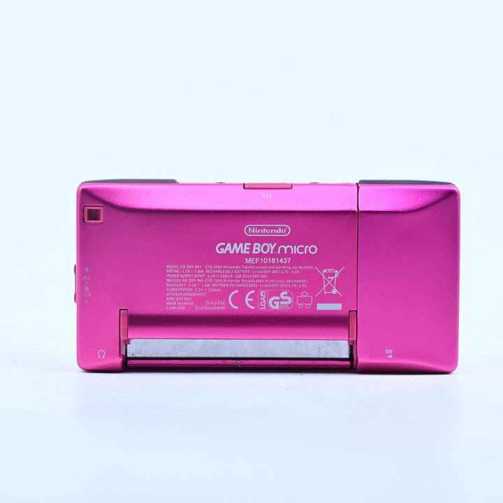 Pink OXY-001 Nintendo Gameboy Micro Console GBA Console AUS PAL READ DESCRIPTION