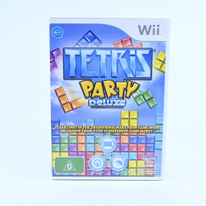Tetris Party Deluxe - Nintendo Wii Game + Manual - PAL - MINT DISC!