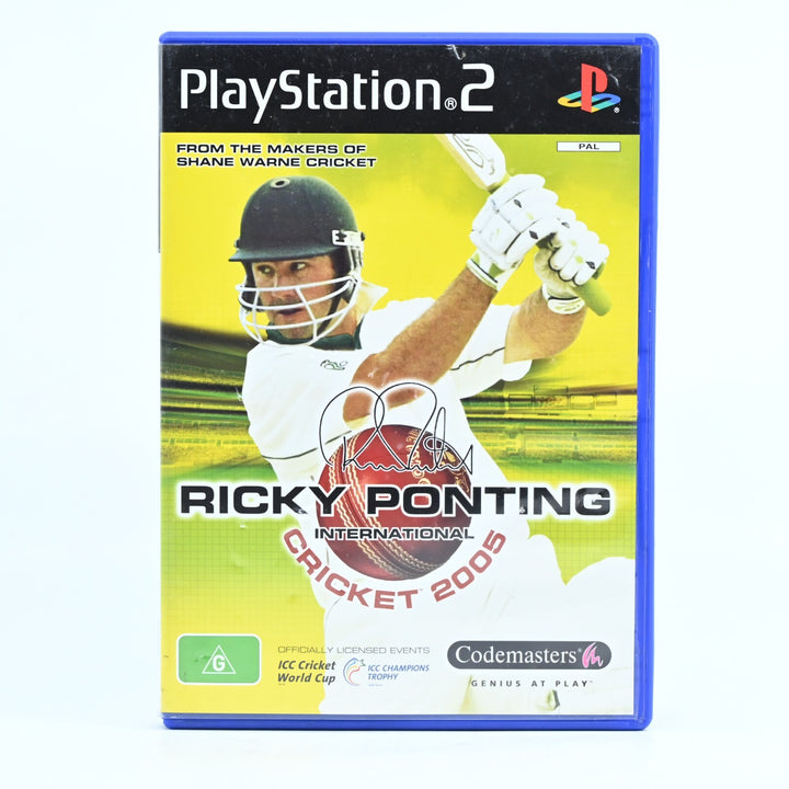 Ricky Ponting International Cricket 2005 - Sony Playstation 2 /PS2 Game + Manual