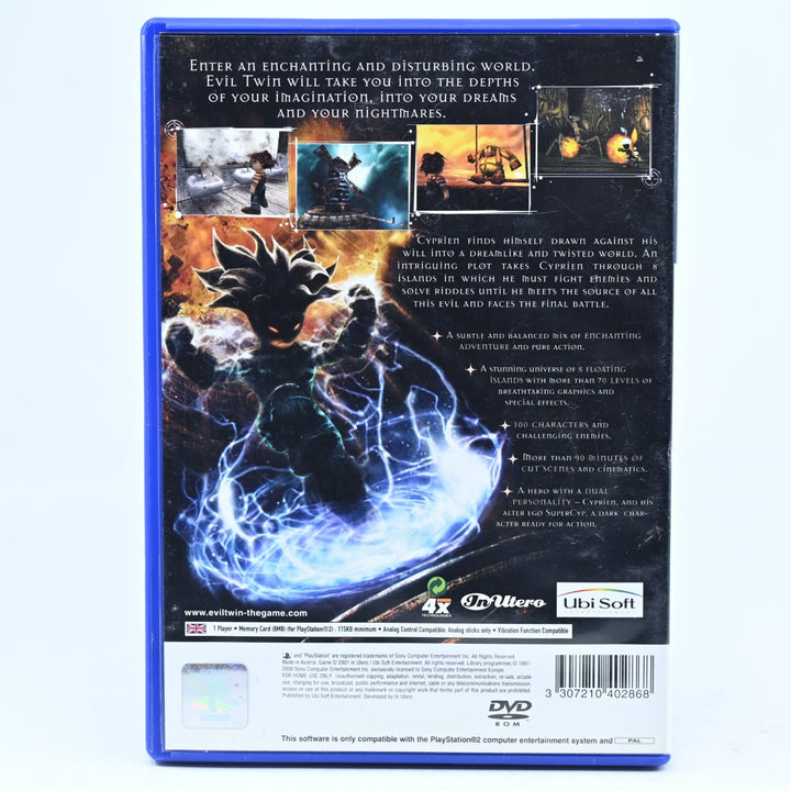 Evil Twin: Cyprien's Chronicles - Sony Playstation 2 / PS2 Game + Manual - PAL