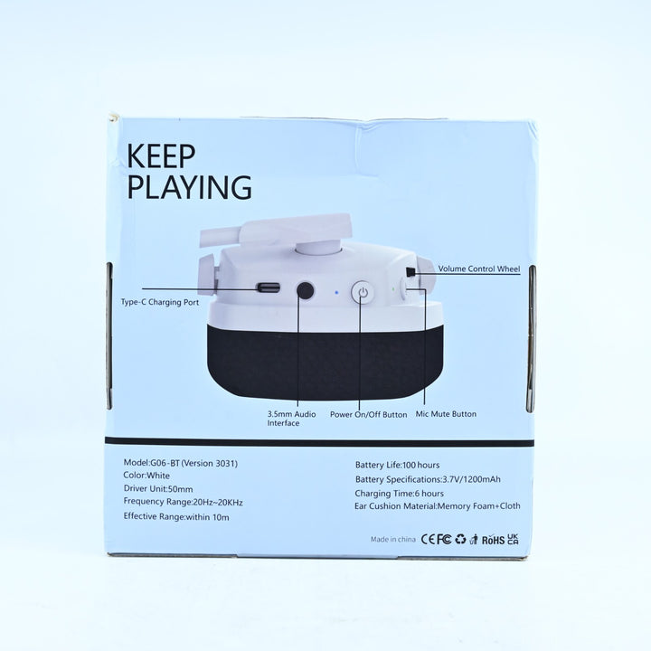 Nubwo G06 Gaming Headset White Wireless