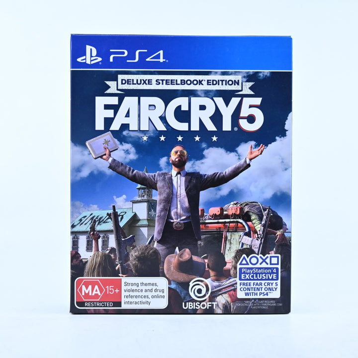 Far Cry 5 Deluxe Steelbook Edition - Sony Playstation 4 / PS4 Game - CODE UNUSED