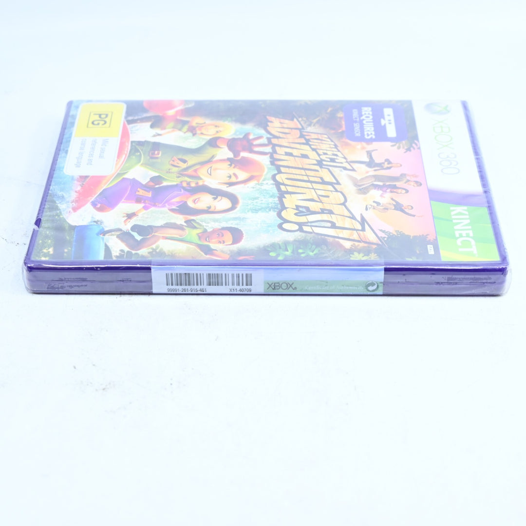SEALED! Kinect Adventures! - Xbox 360 Game + Manual - PAL - MINT DISC!