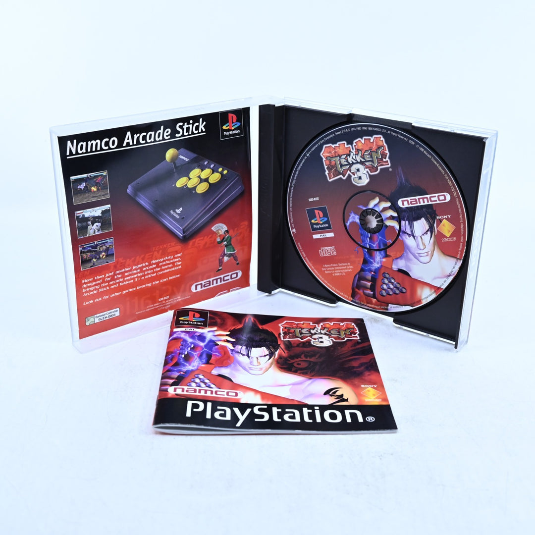 Tekken 3 - Sony Playstation 1 / PS1 Game + Manual - PAL - MINT DISC!