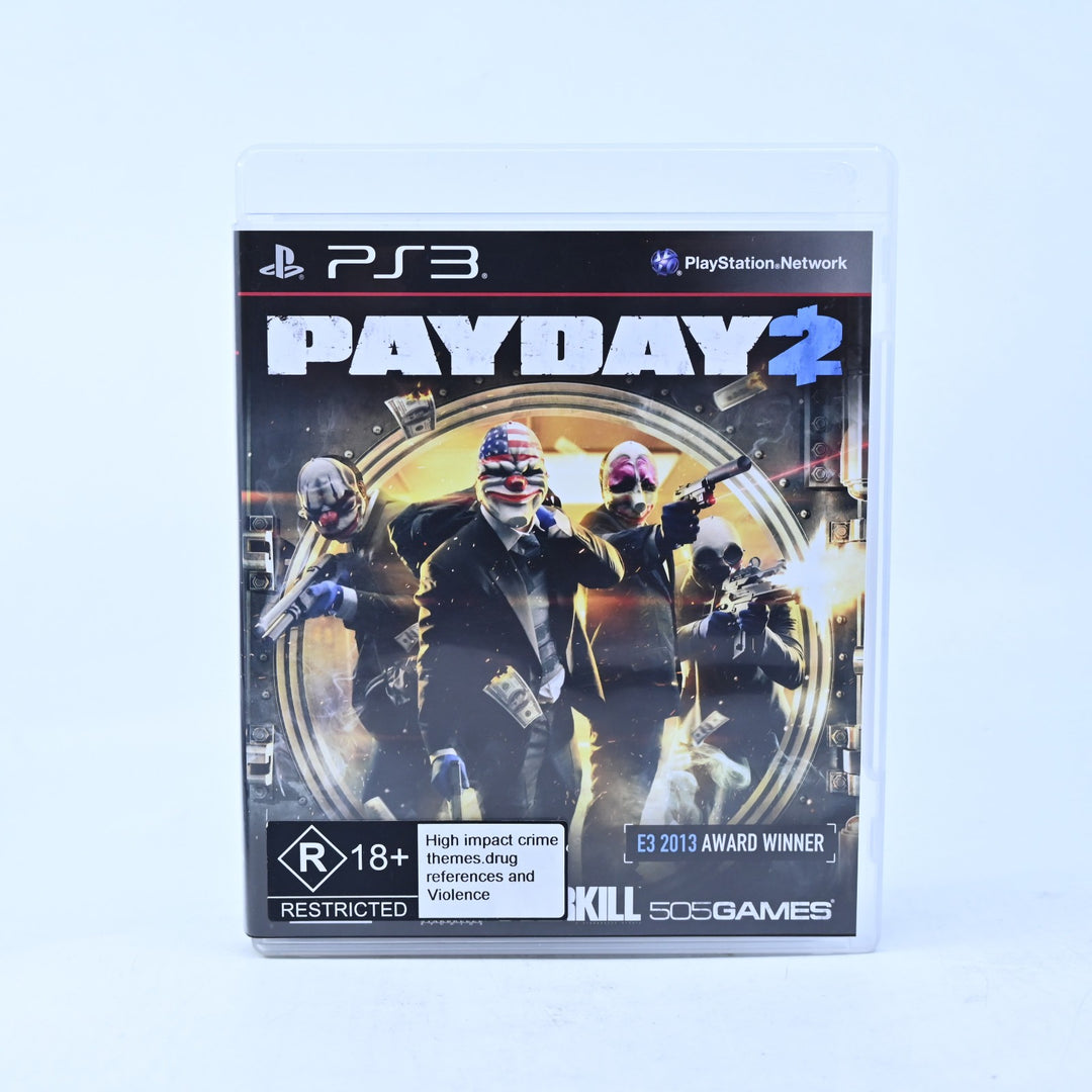PayDay 2 - Sony Playstation 3 / PS3 Game + Manual - FREE POST!