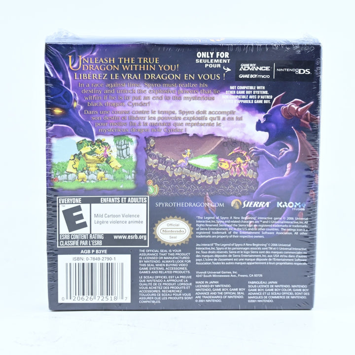 SEALED! The Legend of Spyro: A New Beginning - GBA Boxed Game - Region Free