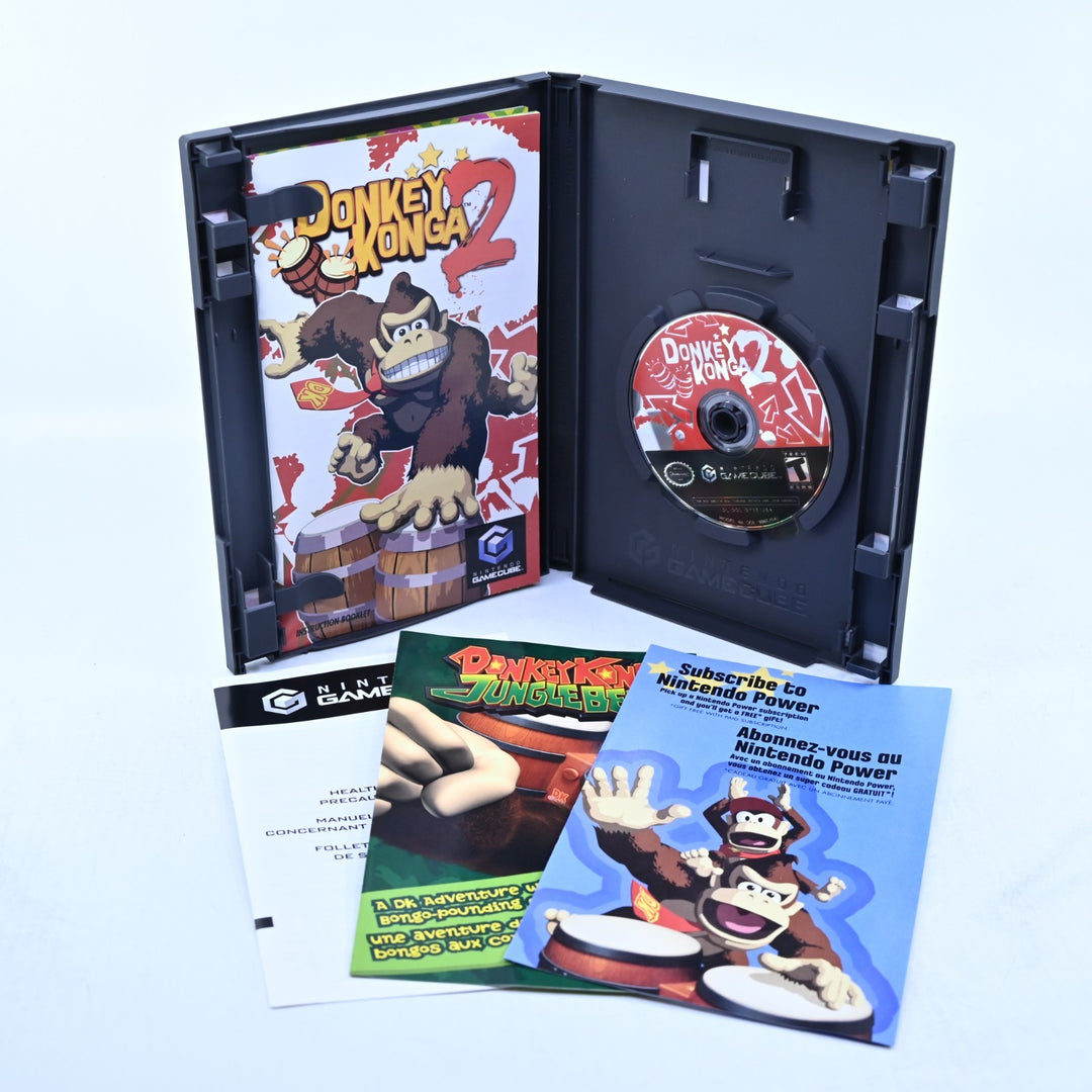 Donkey Konga 2 - Nintendo Gamecube Game + Manual - NTSC U/C - FREE POST!