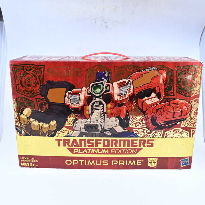 SEALED! Optimus Prime - Year of the Snake - Platinum Edition - Transformers Toy