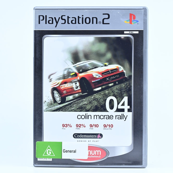Colin McRae Rally 04 - Sony Playstation 2 / PS2 Game + Manual - PAL - FREE POST!