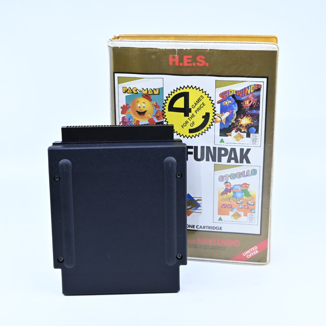 Total Funpak - Piggy Back Cartridge - H.E.S / NES Game - PAL