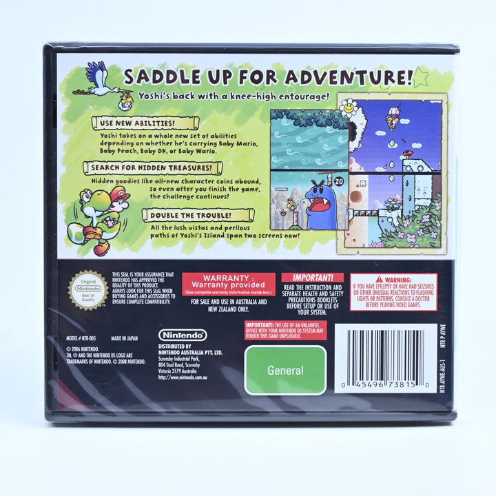 SEALED! Yoshi's Island - Nintendo DS Game - PAL + Manual - FREE POST!