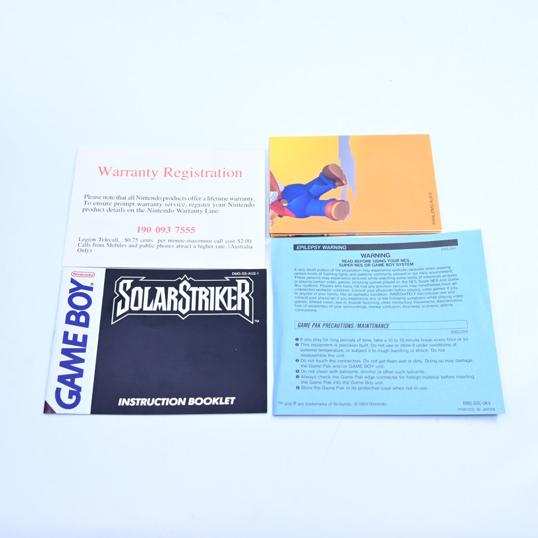 Solar Striker - Nintendo Gameboy Boxed Game - PAL - FREE POST! - Solar Striker
