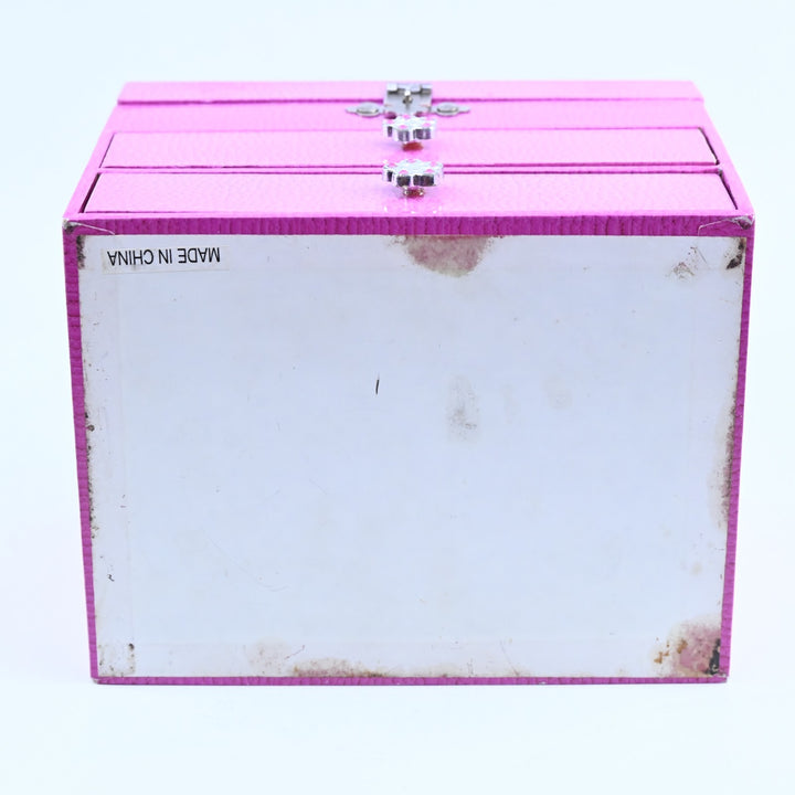 Pink DS Jewelry Box - 2 Drawers + Latched Top - Nintendo DS Accessory