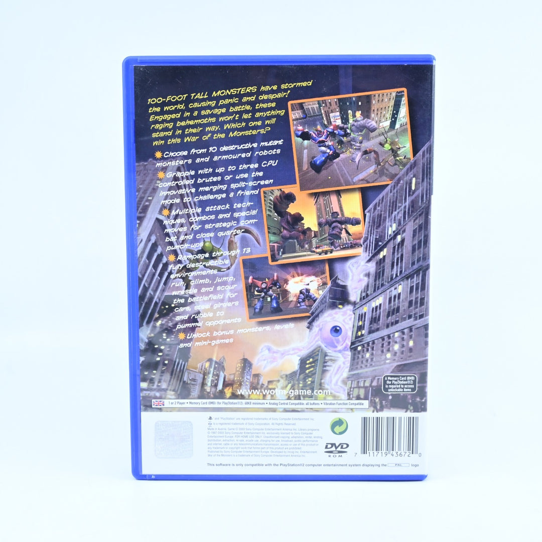 War of the Monsters - Sony Playstation 2 / PS2 Game + Manual - PAL - MINT DISC!
