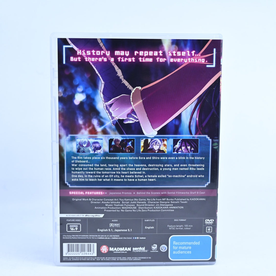 No Game No Life Zero - Region 4 - Anime DVD