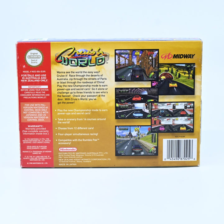 Cruis'n World - N64 / Nintendo 64 Boxed Game - PAL - FREE POST!