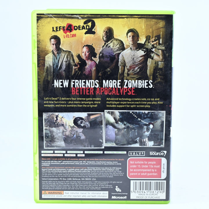 Left 4 Dead 2 - Xbox 360 Game - No Manual - PAL - MINT DISC!
