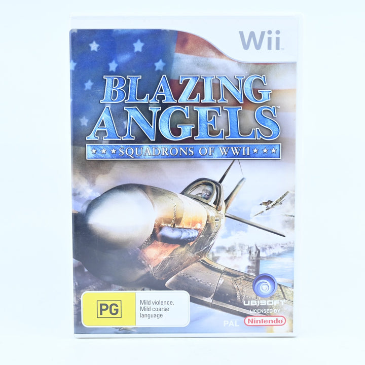 Blazing Angels: Squadron of WWII - Nintendo Wii Game + Manual - PAL - MINT DISC!