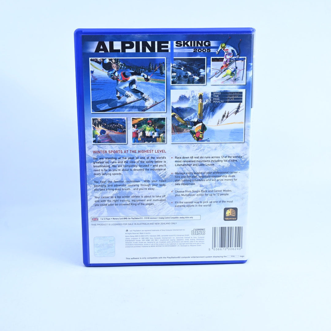 Alpine Skiing 2005 - Sony Playstation 2 / PS2 Game + Manual - PAL - MINT DISC!