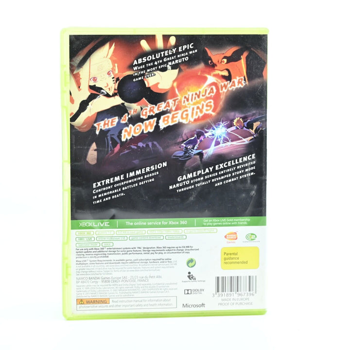 Naruto Shippuden Ultimate Ninja Storm 3 - Xbox 360 Game - PAL + Card! MINT DISC