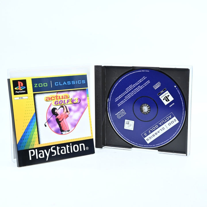 Actua Golf 3 - Sony Playstation 1 / PS1 Game + Manual - PAL - MINT DISC!