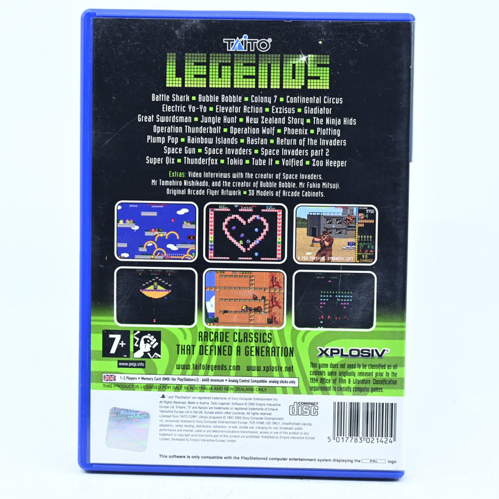 Taito Legends - Sony Playstation 2 / PS2 Game + Manual - PAL - MINT DISC!