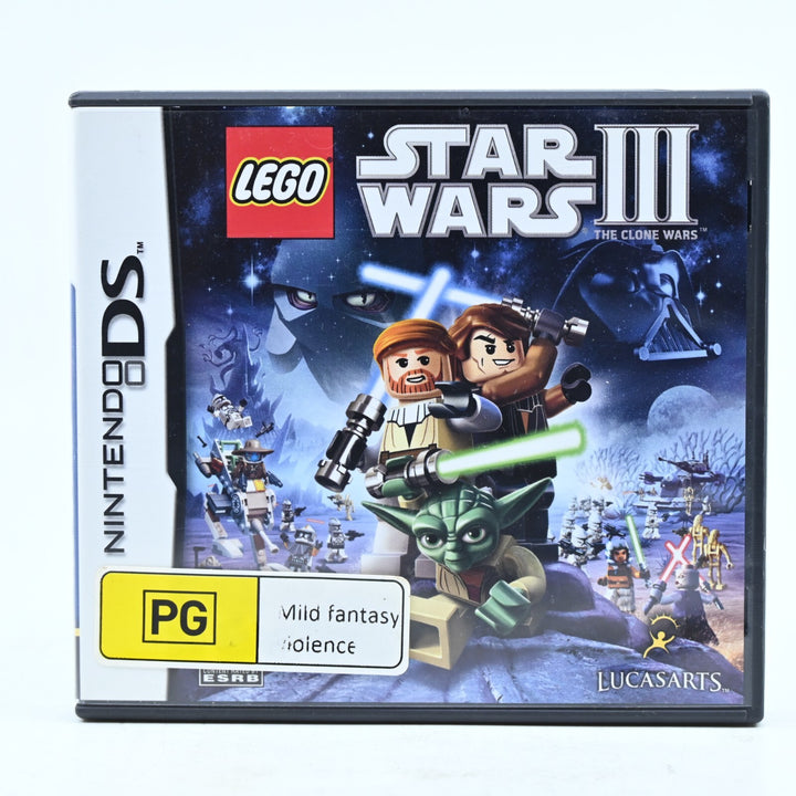 LEGO Star Wars III 3: The Clone Wars - Nintendo DS Game - PAL + Manual