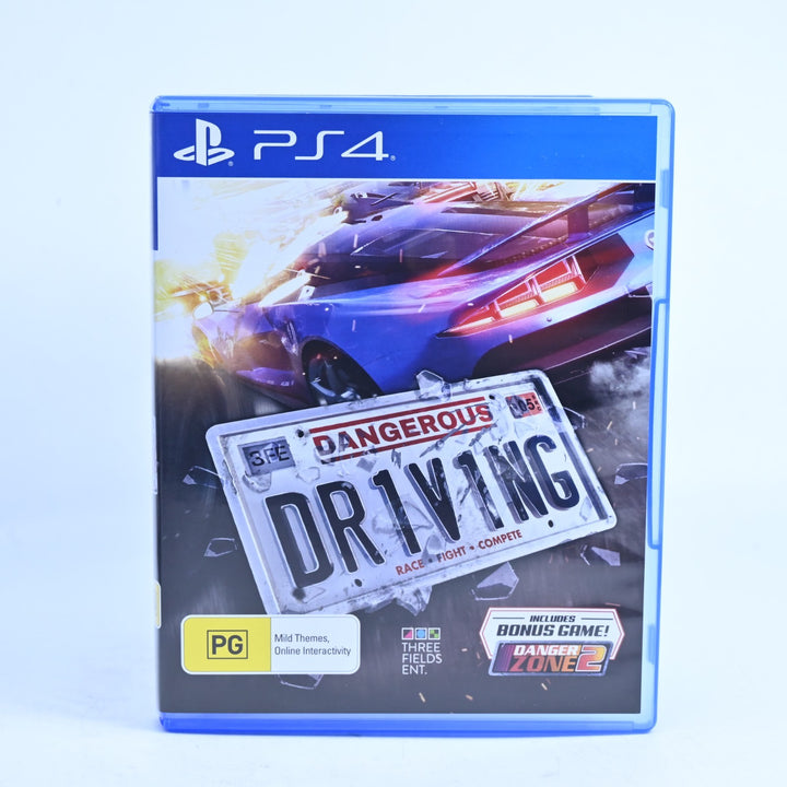 Dangerous Driving - Sony Playstation 4 / PS4 Game - MINT DISC!