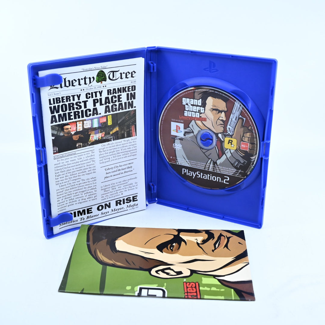Grand Theft Auto: Liberty City Stories - Playstation 2 / PS2 Game + Manual + Map