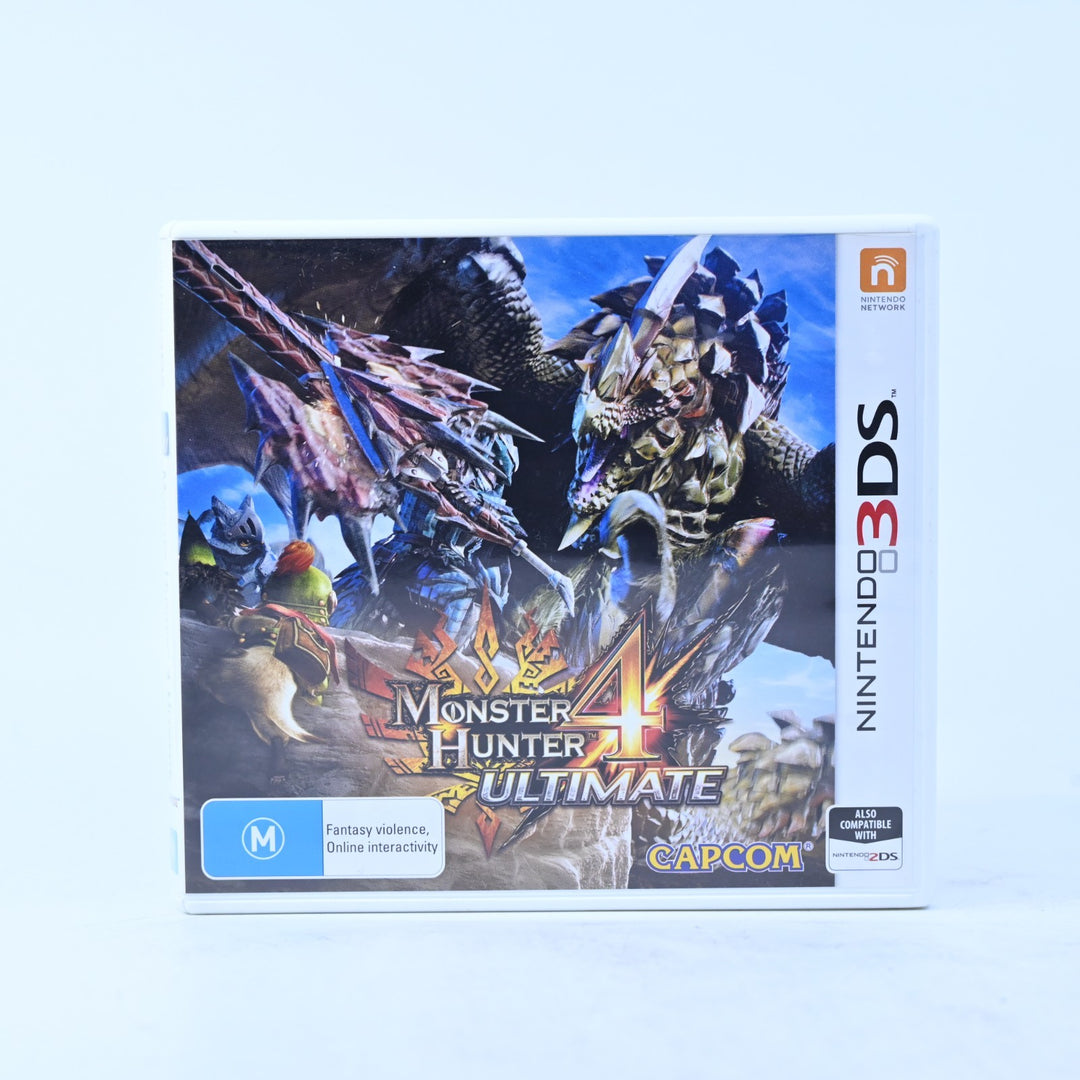 Monster Hunter 4 Ultimate - Nintendo 3DS Game - PAL + Manual - FREE POST!